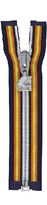 尼龙间色布边开尾